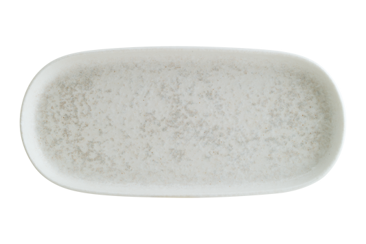 Lunar White Hygge Platte tief oval 21x10cm